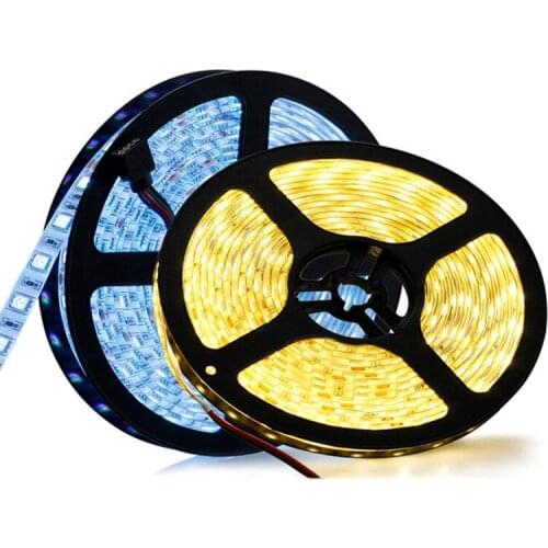 5M/16.4ft LED Strip Lights Warm White/White Flexible Strip Light Waterproof Backlight For Home Decoration Advertisement Lighting