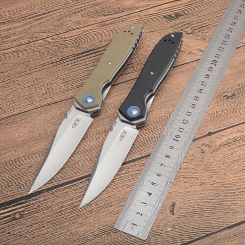 High Quality ZT0640 tactical pocket G10+ Sheet steel handle outdoor camping hunting folding knives Survival Utility knife EDC
