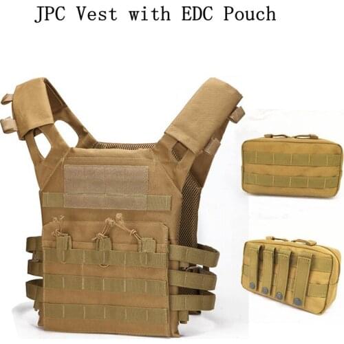Tactical Gear Hunting Vest Airsoft Outdoor Molle JPC Vest Include Plates Game Protective Vest Modular Chest Set