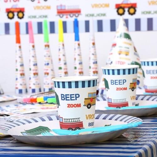 Birthday Construction Engineering Vehicles Theme Birthday Party or Aluminum Foil Balloon Children Birthday Party Decoration
