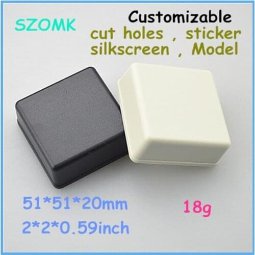 Outlet enclosure switch case plastic housing (10 pcs) 51*51*20mm instrument enclosure abs distribution box project case