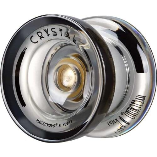 High Quality Plastic Transparent Colorful Magic K2-Crystal YoYo For Novices Competitive Toys Birthday Gifts Suitable 1A3A5A