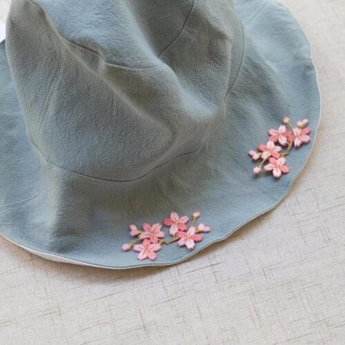 High Quality AHYONNIEX Brand Cherry Blossoms Flower Patch Iron On Patches for Baby Clothing Shoes Bags DIY Accessories