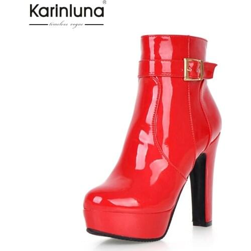 2020 Large Sizes 43 Party Boots Woman Shoes women Fashion High Heels Womens Shoes Sexy Autumn Winter Ankle Boots female