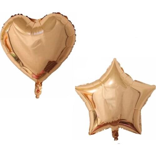 10pcs 18inch Foil Star Balloon Wedding Decoration Rose Gold Heart Balloons Birthday Baby Shower Wedding Party Supply PA143