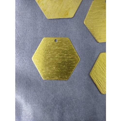 NESLiSH 10 pcs Pentagon brass earrings pendant pentagonal brass gilded earrings personality with earrings new womens fashion