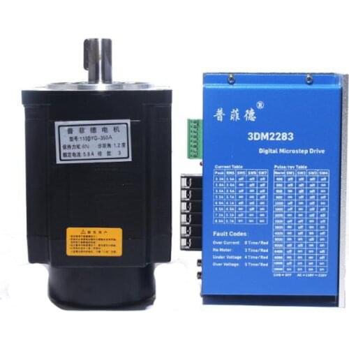 110 three-phase stepper motor set 8N 110BYG350A high torque motor + 3DM2283 driver 220V