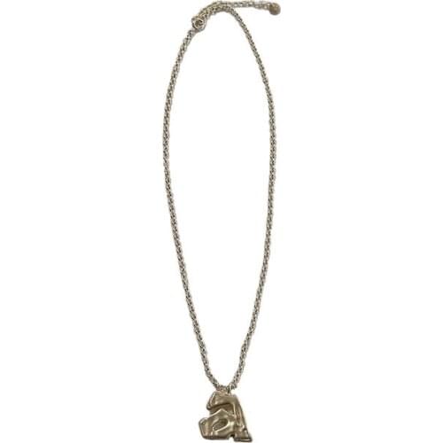 2021 ADER Wild Necklace Sweater Chain Men and Women Couples Fashion Accessories Cool Letters Five-pointed Star Silver