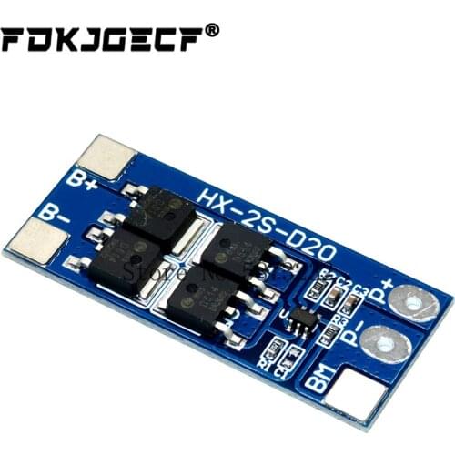 2S 7.4V 18650 lithium battery protection board 8.4 V battery protection board 13A working current 20A current-limiting