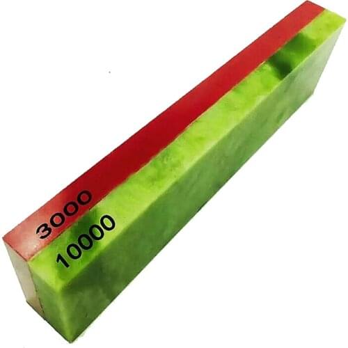 3000/10000# Grit Double face natural Emerald Oil Kitchen outdoor Knife whetstone fine Polishing stone 7.87*2*1 inches