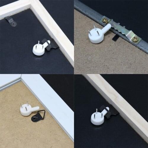 50pcs Plastic photo frame panel Back wall buckle with pins No trace nail for frame accessories