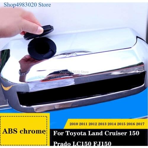 For Toyota Land Cruiser 150 Prado LC150 FJ150 2010-2017 License Plate Frame Cover Panel Trim Chrome Car-Styling Accessories