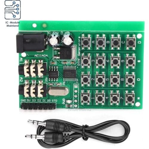 DTMF Audio Generator Module Voice Encoder Dual Tone Transmitter Multi-Button Keypad Audio Control Board for Arduino DC 5-24V
