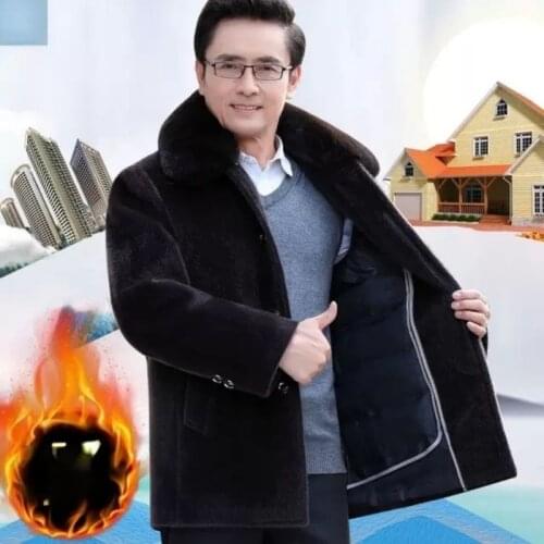 Fafallduo Mens Fur Coats