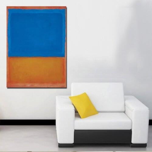 JQHYART Mark Rothko Oil Painting Canvas Art Home Decor Wall Pictures For Living Room Modern No Frame Picture