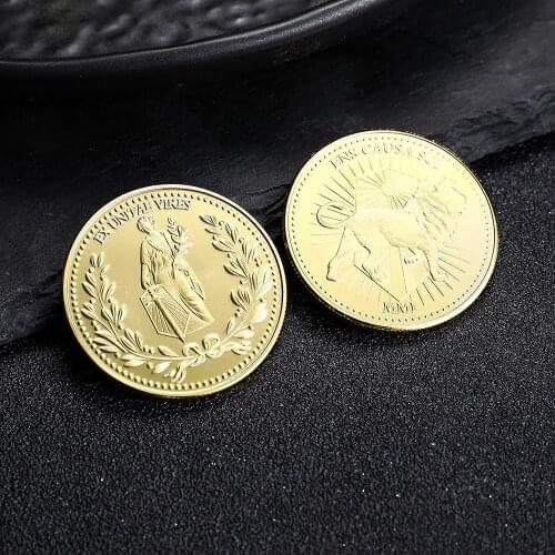 John Wick Continental Hotel Gold Coin Collecting Coins Cosplay Props High Quality