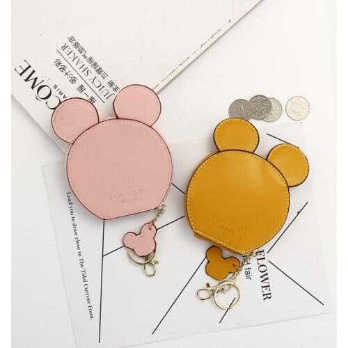 Coin Purse Wallet Holder Case Women Small Leather Bags Cartoon Cute Money Key Card Holders Pouch Zipper Bag for Girls Gift