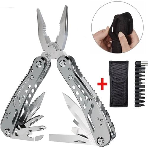 EDC Multifunctional Mini Tools Knife Folding Pliers Army Knife Multi-tool kit for outdoor camping Survival Tools Plier equipment