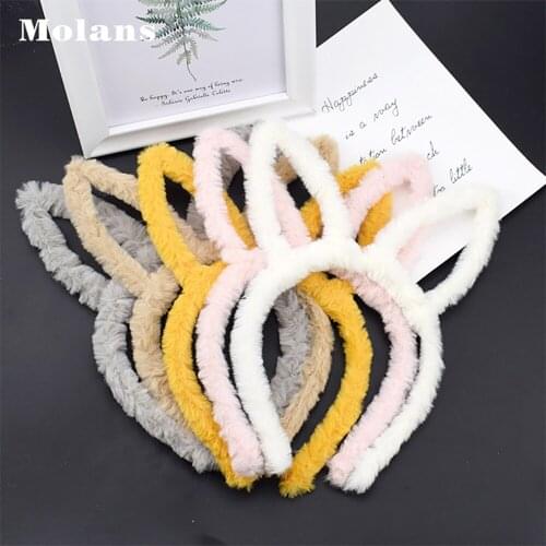 Molans Merry Christmas Fashion Headbands Hair Accessories 2020 Winter Cute Ear Hair Hoop Women Girls Party Headwear