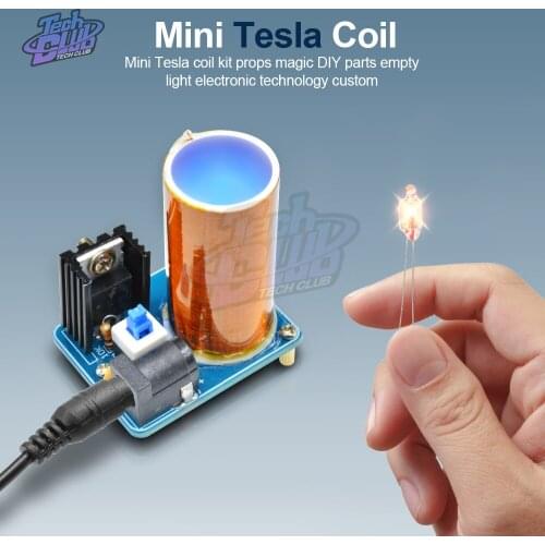 BD243 BD243C Mini Tesla Coil Kit Magic Props DIY Parts Empty Lights Technology Diy Electronics BD243C DIY Mini Tesla Coil Module