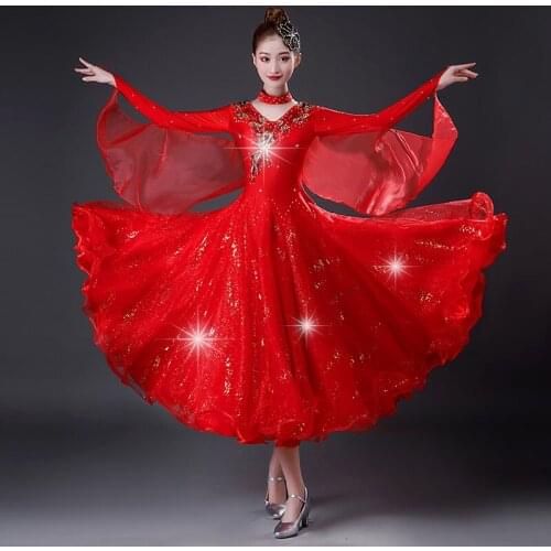 2021 New ballroom dance competition dress dance ballroom waltz dresses standard dance dress women ballroom Costumes