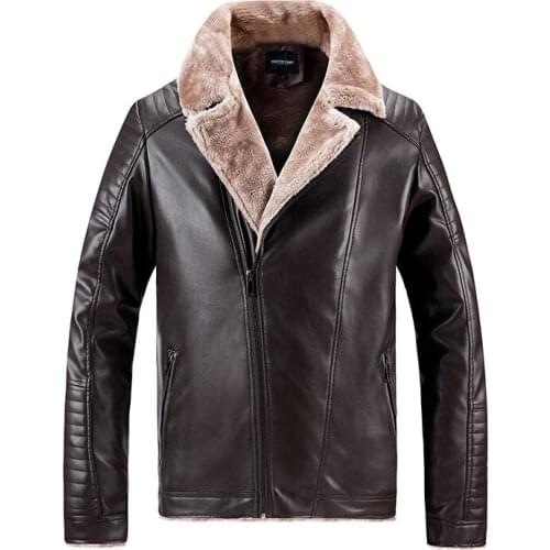 2021 New Mens Leather Slim Korean Fashion Comfortable Slim Motorcycle Leather Jacket Fall/Winter Lapel Jacket Mens