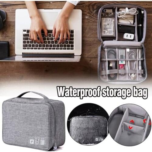 Portable Cable Digital Storage Bags Zipper Cosmetic Bags USB Gadgets Wires Charger Battery Bag Cases Accessories Item Organizer