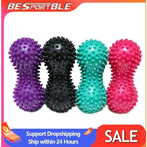 Foot Massage Roller Peanut Double Lacrosse Spiky Ball Myofascial Balls for Plantar Fasciitis Mobility Back Foot Arch Pain Relief