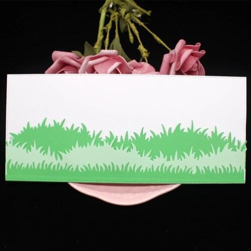 KSCRAFT Grass Slimline Borders Metal Cutting Dies Stencils for DIY Scrapbooking/photo album Decorative Embossing DIY Paper Cards