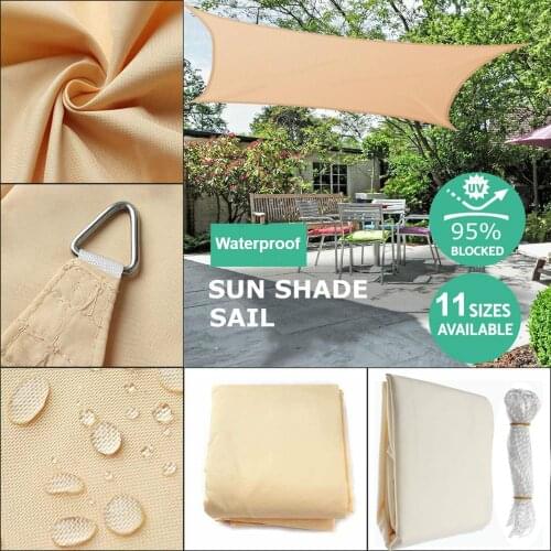 Waterproof SunShade Sail Outdoor Sun Shade Sail 3x5m Sun-Shelter Awnings For Garden Canopy Pool Partio Beach Camping Awning Tent