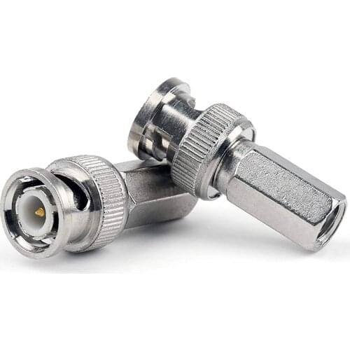 10PCS BNC Male Connectors Cable Adapters for RG130 Coaxial Cable BNC1A2 C63