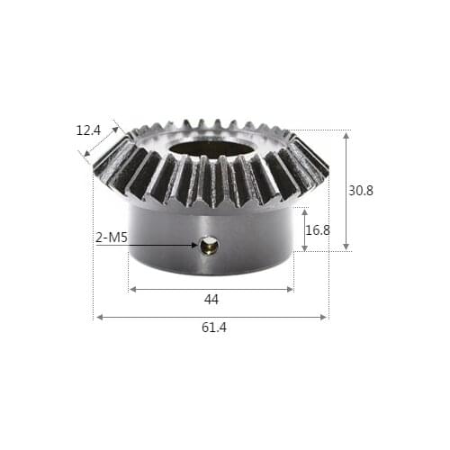 2pcs Bevel Gear 2 Modulus 30Teeth Inner Hole 16 17 18 20 22 24 25 28mm 90 Degree Drive Commutation Steel Gears Steel Gears