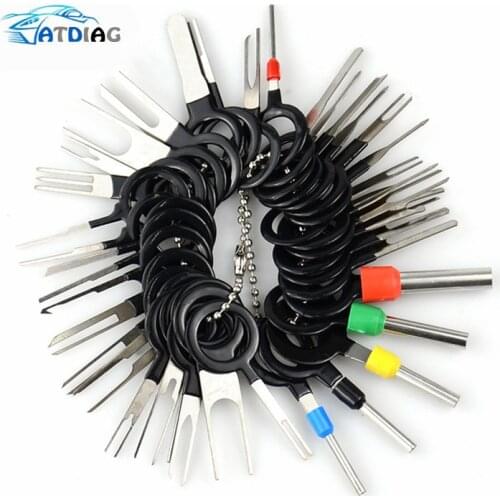 3/8/18/38/41pcs Car Terminal Removal Tool Wire Plug Connector Extractor Puller Release Pin Extractor Kit For CarPlug Repair Tool