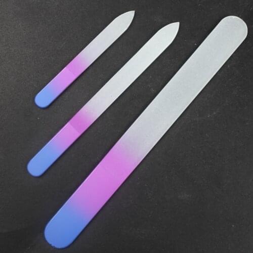 3pcs Nail Files Crystal Glass File Buffer Manicure Device Nail Art Decorations Tool Nail Tools Accessoires Wholesale