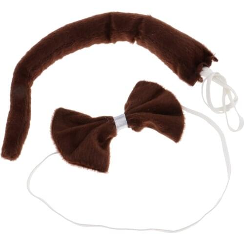 5pcs Monkey Ears Headband Tail Gloves Tutu Skirt Set Fancy Dress Adult/Kids