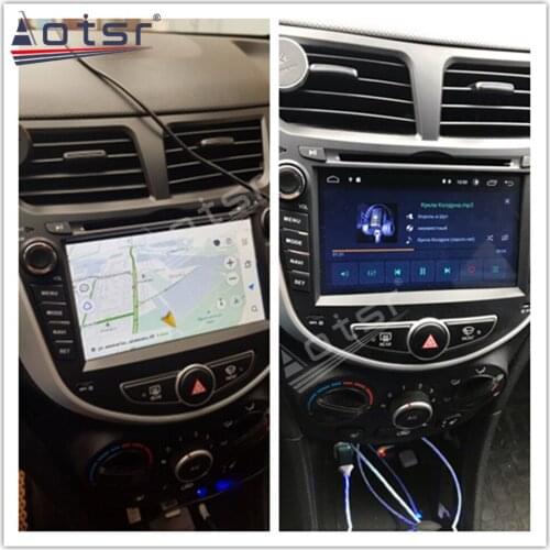 Car Radio Multimedia For Hyundai Accent Verna 2011-2017 Car GPS Navigation Audio Android 10.0 64GB DSP Auto Stereo Head Unit IPS