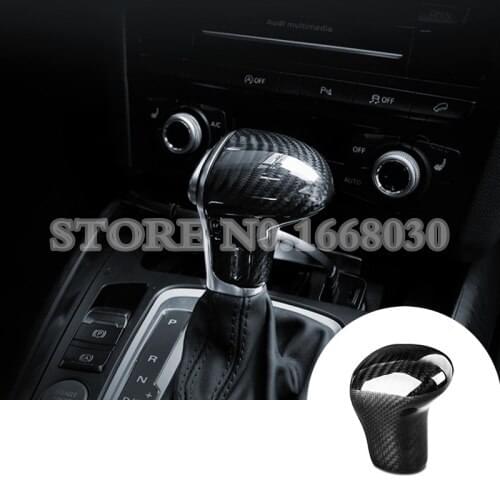 Carbon Fiber Center Console Gear Shift Knob Trim Cover For Audi A5 S5 2012-2016 1pcs Car Decoration Car Accesories Interior