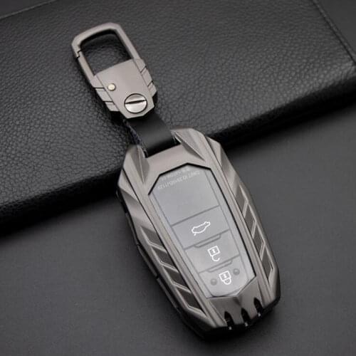 Zinc alloy Car Key Case For Toyota Camry CHR Prius Corolla RAV4 Prado 2017 2018 Remote keyless Cover Key chain