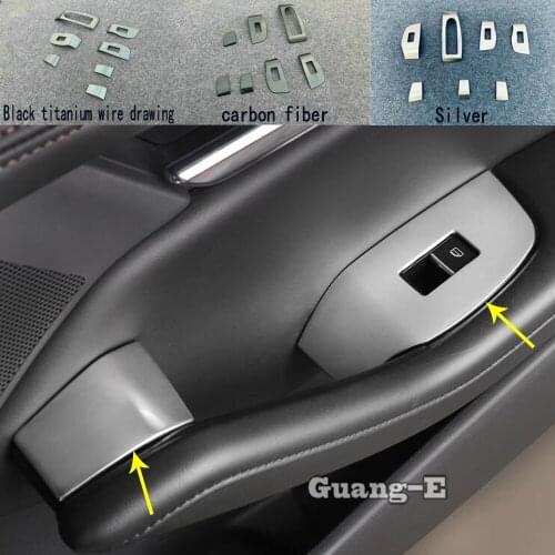 For Mazda CX-30 CX30 2020 2021 Right hand drive Car Cover Interior Inner Door Window Glass Switch Panel Trim Frame Molding 7pcs