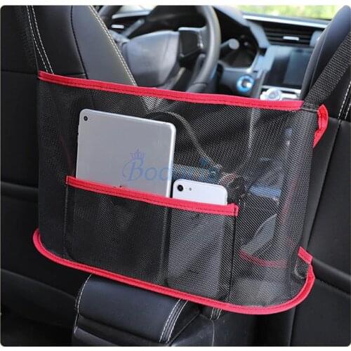 For volkswagen vw jetta sagitar mk6 tiguan Passat B5 B6 B7 B8 Seat Gap Storage Bag Pocket Handbag Holder Car Organizer Nets