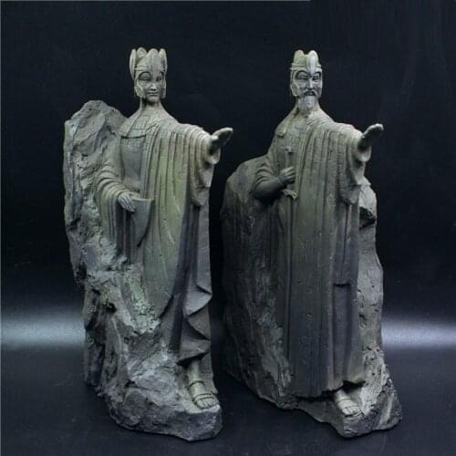 2PCS/SET EUROPEAN GATES OF GONDOR BOOKENDS ART SCULPTURE ARGONATH FIGURINE BOOK ENDS RESIN CRAFTS DECORATIONS FOR HOME R3605