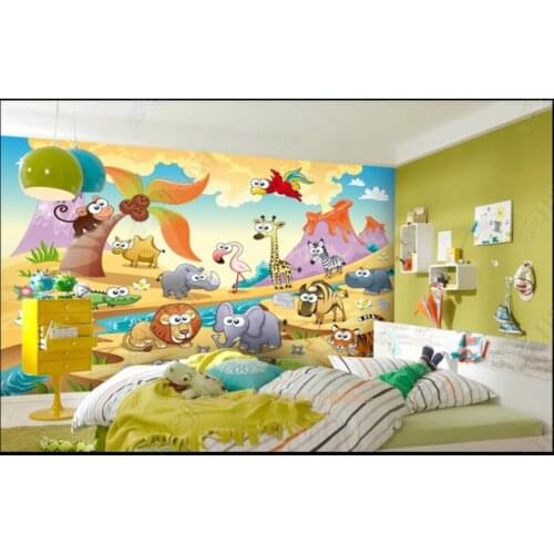 Custom photo wallpaper for walls 3 d murals Animal park cartoon childrens playground background wall papers home decoration