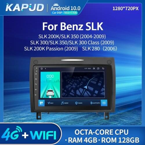 Kapud Android 10.0 Auto Radio 9" Car Stereo Multimedia Player For Benz SLK Class 2004-2009 GPS Navigation 4G Wifi DSP