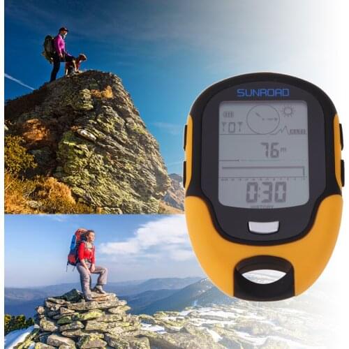 Survival Compass Outdoor Camping Hiking Climbing Altimeter Handheld Navigation Tracker Receiver Portable Handheld Digital