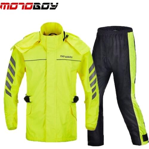 Motorcycle 100% Rainproof Raincoat Motos Rain Suits Motorbike Raincoats Camping Fishing Rain wear Waterproof Hood Rain Coats