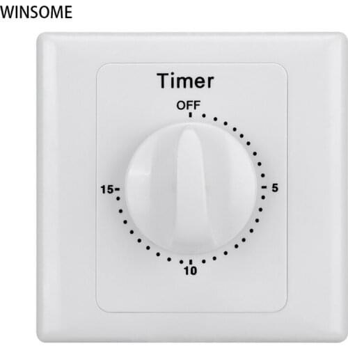 New Household Countdown 15 Mins Timer Switch 10A Rotary Switch Timer Smart Switch Light Switch Cover With bottom box cxz-7