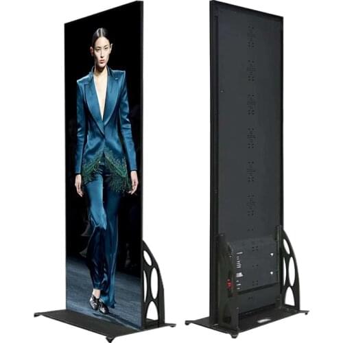 Factory Wholesale Moveable Indoor P1.8 P2 P2.5 Various Size High Brightness Digital LED Advertising LED Poster Display Screen