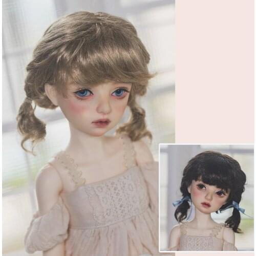 BJD doll wig is suitable for 1/3 1/4 1/6 1/8 Blythes tylish and versatile new imitation mohair wig with double centipede braids
