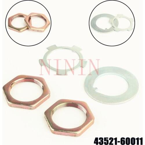 Suitable for Land Cruiser LC80 LC100 LX450 LX470 Herax front wheel adjustment device 1 set washer nut 4 channels