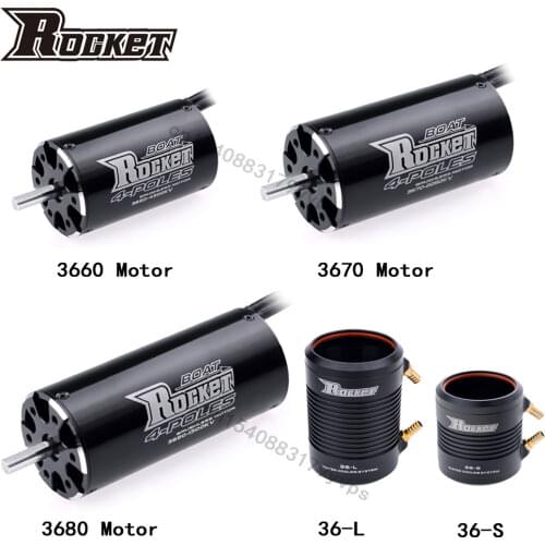 ROCKET 3660 3670 3680 3250KV 2600KV 880KV 1100KV 4300KV 2650KV Brushless Motor for M41 Catamaran Spartan 800mm-1000mm RC Boat